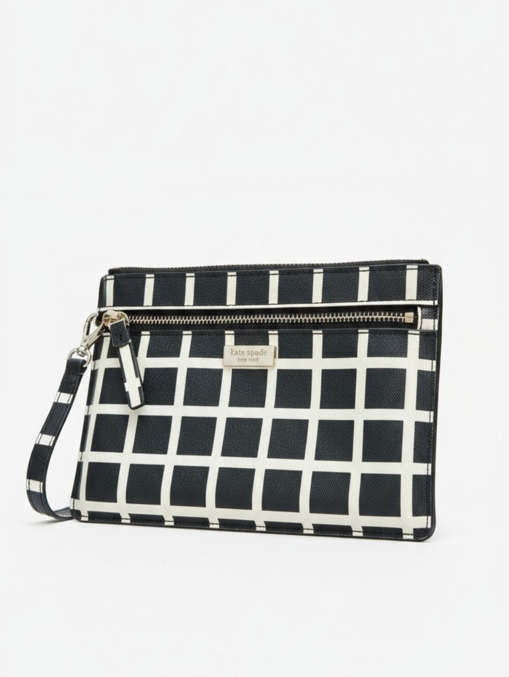 Kate Spade New York Laurel Way Checkered Wristlet.